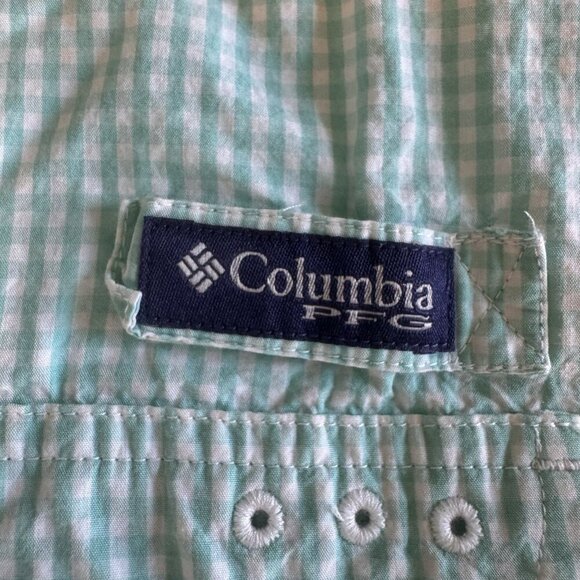 Columbia Shirt Men's XXL PFG Performance Fishing Gear Super Bonehead Plaid Polo - Picture 4 of 11